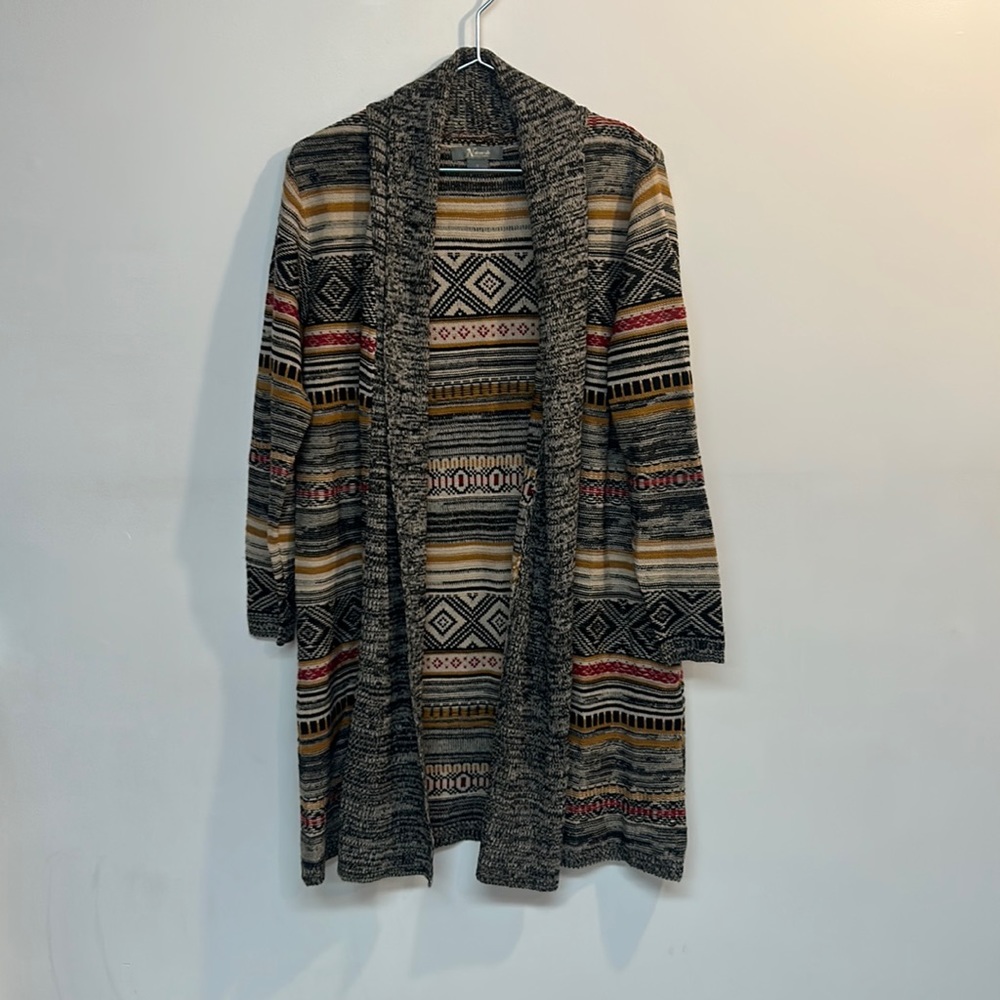 Natural Reflections brand women’s long sweater size S multicolored